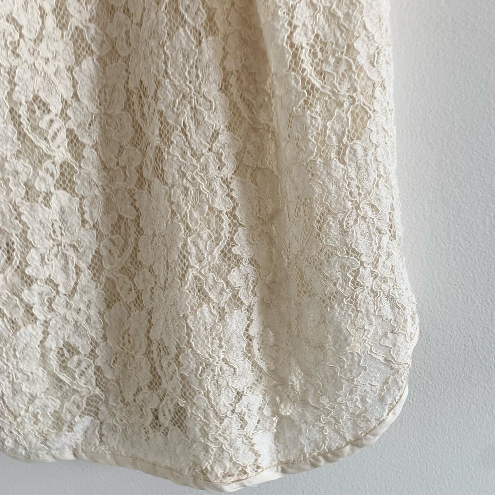 Wilfred Aritzia Madeline Floral Crochet Lace Racerback Tank Top - Picture 8 of 11